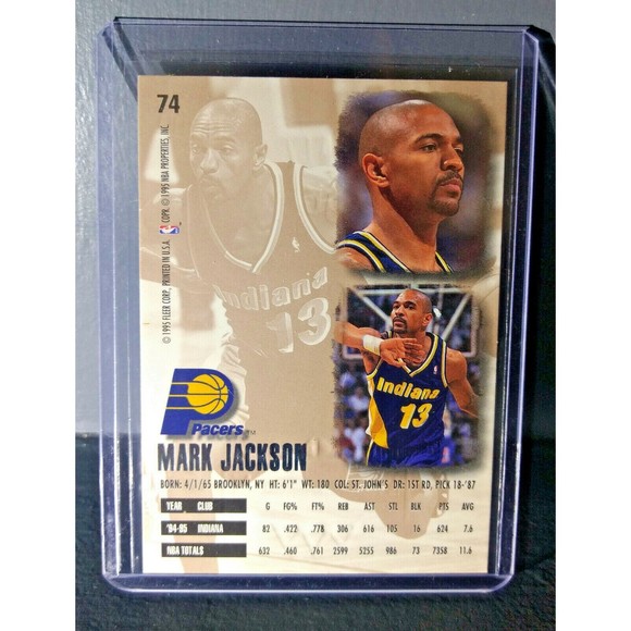 1995-96 Mark Jackson Fleer Ultra Gold Medallion #74 Basketball Card - Picture 2 of 2